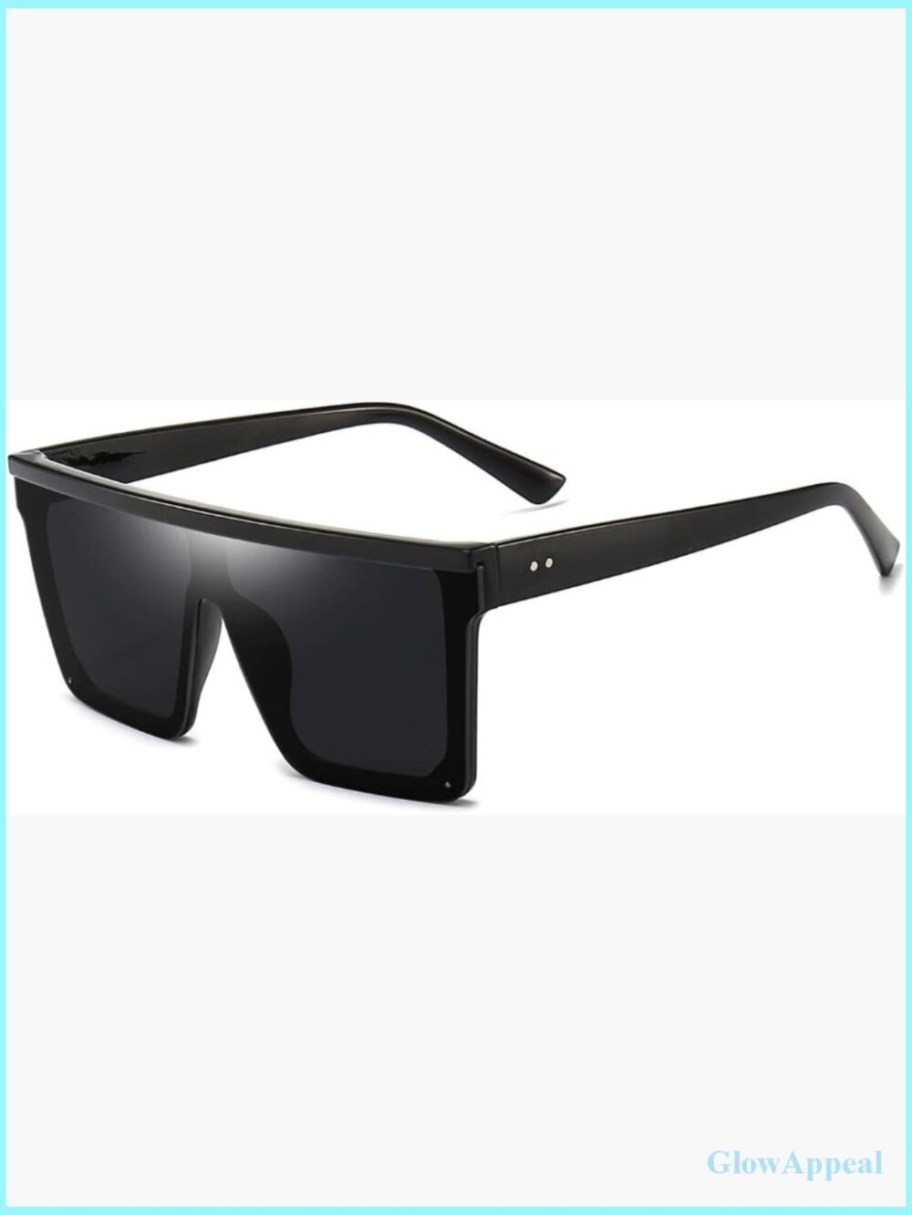Oversized Square Flat Top Sunglasses UV400 Unisex Trendy Y2K